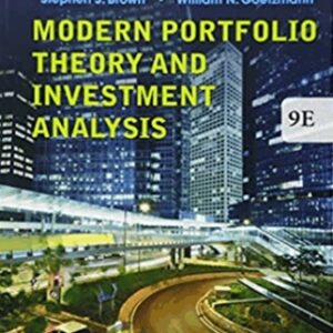 Modern Portfolio Theory and Investment Analysis - Edwin J.Elton