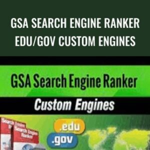 GSA Search Engine Ranker EDU/GOV Custom Engines - Anonymously